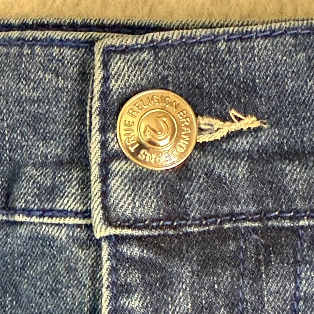 True Religion Geno Relaxed Slim Mens Jeans Size 36 Blue Stretch Denim Med. Wash